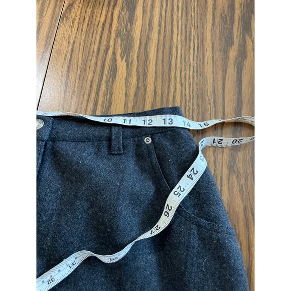 John Rick & Bros Woolrich woman’s charcoal grey colored lined wool skirt size 10 - Picture 7 of 8